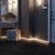 Плинтус МДФ под покраску Evrowood PN 021 Led со светодиодной подсветкой 70x16 фото в интерьере