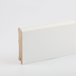 Плинтус МДФ ламинированный Art Line White W28-100 2050×100×16