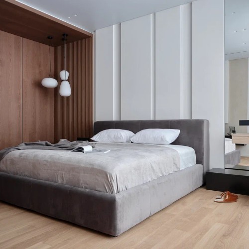 Композитная паркетная доска Quartz Parquet Классик Дуб Кедровый Латте 1258-59 400-1220×152×5