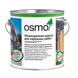 Краска укрывная для дерева Osmo Landhausfarbe цвет 2742 Серый туман 0,22 л