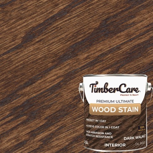 Масло для дерева TimberCare Wood Stain цвет Темный орех Dark Walnut 350084 шелковисто-матовое 2,5 л