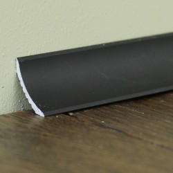 Плинтус алюминиевый Modern Decor черный 3000×15×15