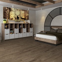 Кварцвиниловый SPC ламинат Damy Floor Family Орех Американский American Walnut 0036-3 1220×180×4