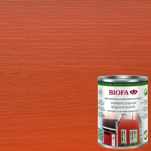 Лазурь для дерева Biofa 5075 цвет 7520 0,4 л