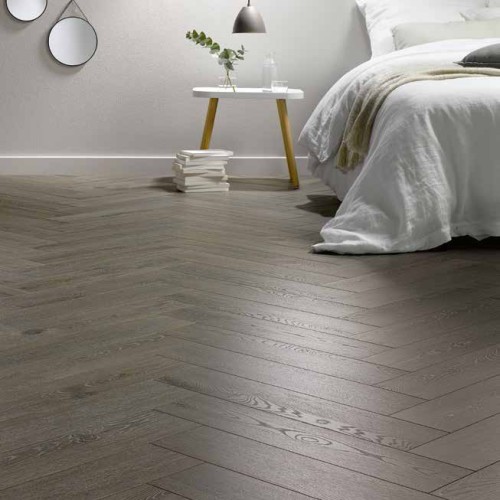 Ламинат Homflor Herringbone 8 BR Volcano 542 венгерская елка 644×143×8