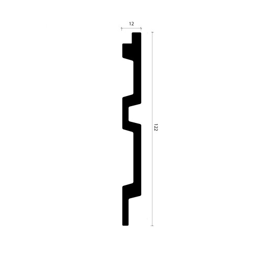 Стеновая панель из полистирола Alpine Walls LineArt ECO0201 2900×122×12