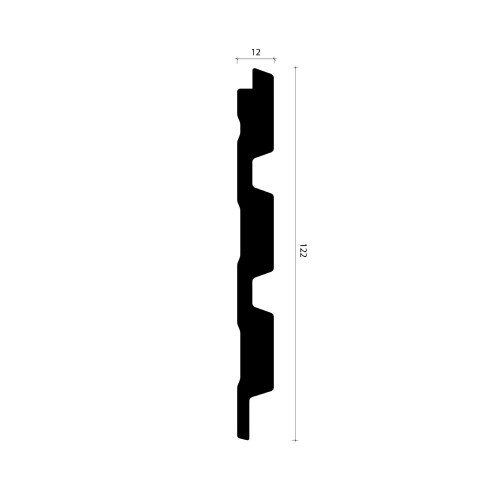 Стеновая панель под покраску Alpine Walls LineArt ECO269W 2900×122×12