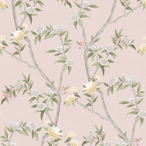 Обои Aura Spring Chinoiserie pink pastel 1900-4 10,05×0,53