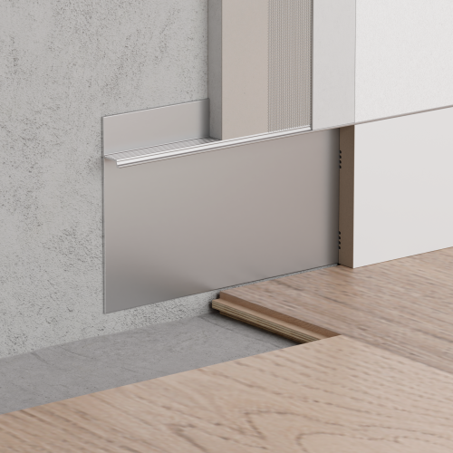 Плинтус алюминиевый скрытый с подсветкой Ликорн Серебристый матовый С-01.2.2 2050×104.6×14.5 Плинтус алюминиевый скрытый с подсветкой Ликорн Серебристый матовый С-01.2.2 2050×104.6×14.5