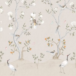 Панно Aura Spring Chinoiserie mural beige 1911-2 2,8×1,59