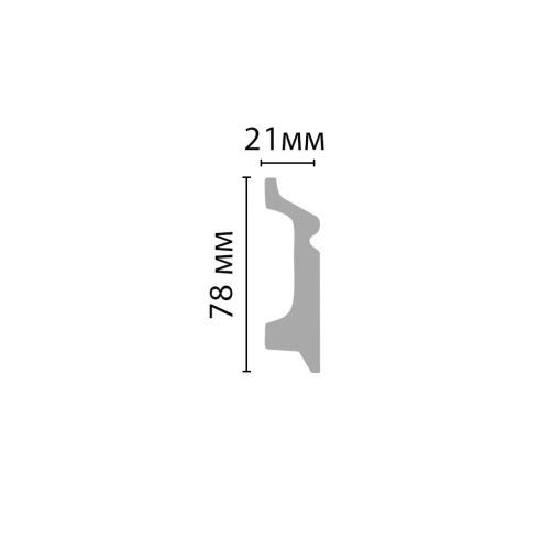 Плинтус Decomaster Орех лесной D122-74 2400×78×21