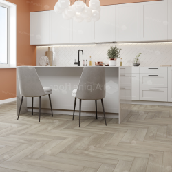 Кварцвиниловый SPC ламинат Alpine Floor Parquet Premium Дуб Фантазия ECO 19-1 венгерская елка 600×125×8