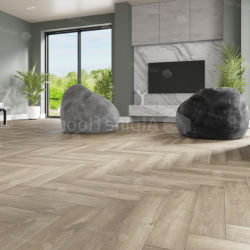 Кварцвиниловый SPC ламинат Alpine Floor Parquet Premium Дуб Натуральный отбеленный ECO 19-5 венгерская елка 600×125×8