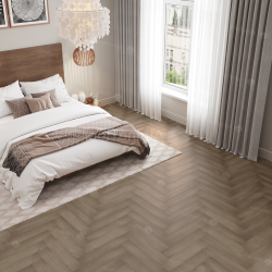 Кварцвиниловый SPC ламинат Alpine Floor Parquet Premium Дуб Насыщенный ECO 19-7 венгерская елка 600×125×8