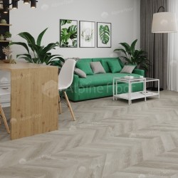 Кварцвиниловая плитка Alpine Floor клеевая Chevron Alpine LVT Дуб Фантазия Chevron французская елка 555×127×2,5