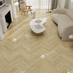 Кварцвиниловая плитка Alpine Floor клеевая Chevron Alpine LVT Дуб Ваниль Селект Chevron ECO 20-2 французская елка 555×127×2,5