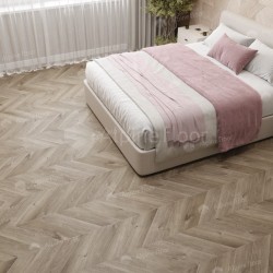 Кварцвиниловая плитка Alpine Floor клеевая Chevron Alpine LVT Дуб Натуральный отбеленный Chevron ECO 20-3 французская елка 555×127×2,5