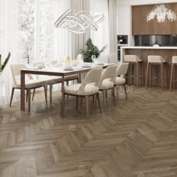 Кварцвиниловая плитка Alpine Floor клеевая Chevron Alpine LVT Дуб Насыщенный Chevron ECO 20-4 французская елка 555×127×2,5