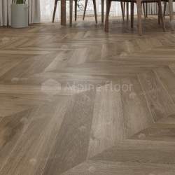 Кварцвиниловая плитка Alpine Floor клеевая Chevron Alpine LVT Дуб Насыщенный Chevron ECO 20-4 французская елка 555×127×2,5