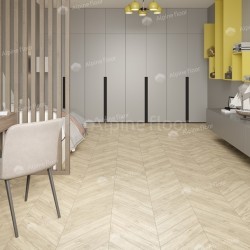 Кварцвиниловая плитка Alpine Floor клеевая Chevron Alpine LVT Сонома Chevron ECO 20-7 французская елка 555×127×2,5