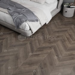 Кварцвиниловая плитка Alpine Floor клеевая Chevron Alpine LVT Дуб Антарес Chevron ECO 20-9 французская елка 555×127×2,5