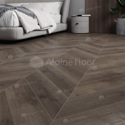 Кварцвиниловая плитка Alpine Floor клеевая Chevron Alpine LVT Дуб Антарес Chevron ECO 20-9 французская елка 555×127×2,5