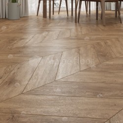 Кварцвиниловая плитка Alpine Floor клеевая Chevron Alpine LVT Гевуина Chevron ECO 20-10 французская елка 555×127×2,5