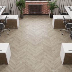 Кварцвиниловая плитка Alpine Floor клеевая Chevron Alpine LVT Карите Chevron ECO 20-11 французская елка 555×127×2,5