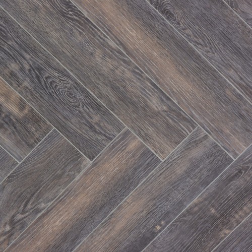 Кварцвиниловый SPC ламинат Cronafloor Herringbone Дуб Бордо H006 венгерская елка 640×128×4,5