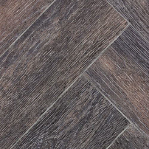 Кварцвиниловый SPC ламинат Cronafloor Herringbone Дуб Бордо H006 венгерская елка 640×128×4,5