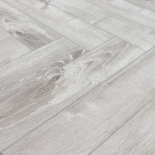 Кварцвиниловый SPC ламинат Cronafloor Herringbone Дуб Страсбург H005 венгерская елка 640×128×4,5