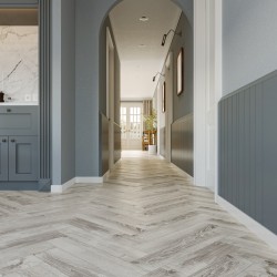 Кварцвиниловый SPC ламинат Cronafloor Herringbone Дуб Страсбург H005 венгерская елка 640×128×4,5