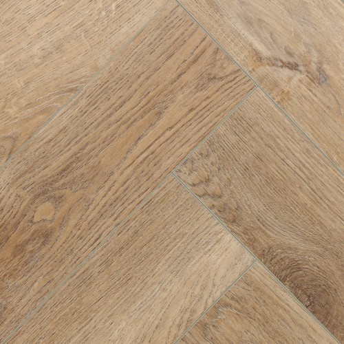 Кварцвиниловый SPC ламинат Cronafloor Herringbone Дуб Монпелье H004 венгерская елка 640×128×4,5