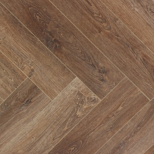 Кварцвиниловый SPC ламинат Cronafloor Herringbone Дуб Тулуза H001 венгерская елка 640×128×4,5
