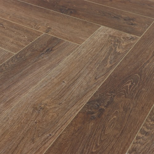 Кварцвиниловый SPC ламинат Cronafloor Herringbone Дуб Тулуза H001 венгерская елка 640×128×4,5