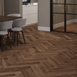 Кварцвиниловый SPC ламинат Cronafloor Herringbone Дуб Тулуза H001 венгерская елка 640×128×4,5