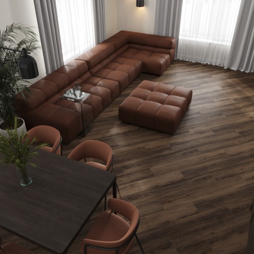 Кварцвиниловый SPC ламинат Cronafloor Grand Sequoia Дуб Обыкновенный 1200×180×5