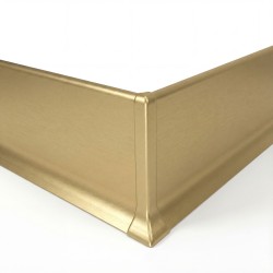 Угол алюминиевый внешний для плинтуса Modern Decor золото матовое 40 мм