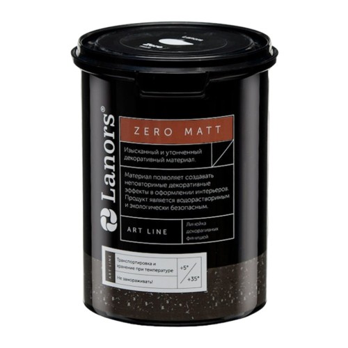 Воск для декоративной штукатурки Lanors Zero Matte бесцветный 0,8 кг