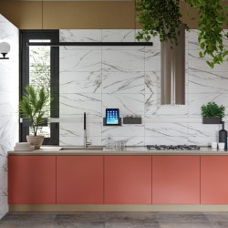 Кварцвиниловый SPC ламинат Cronafloor Stone Терра Бьянко XJ87015-4 600×300×4