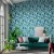 Обои Harlequin Colour 1 Ardisia Amazonia/Teal/Gold 112764 10,05×0,52 фото в интерьере