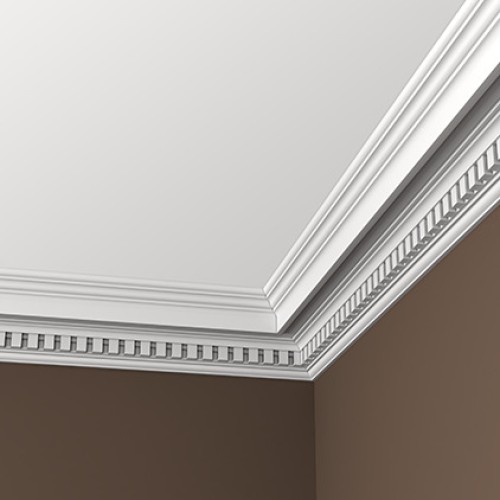 Потолочный плинтус под покраску Европласт 1.50.111 2000×118×112