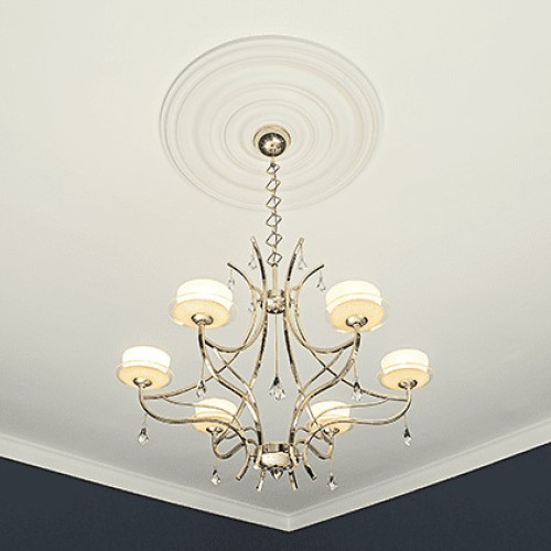 Потолочная розетка под покраску Европласт 1.56.018 74,3 см