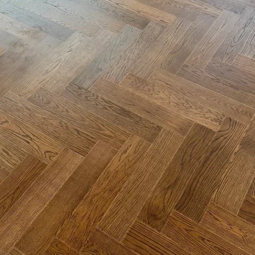 Композитная паркетная доска Quartz Parquet Штучный паркет Дуб Брауни 44-413 венгерская елка 400×100×5