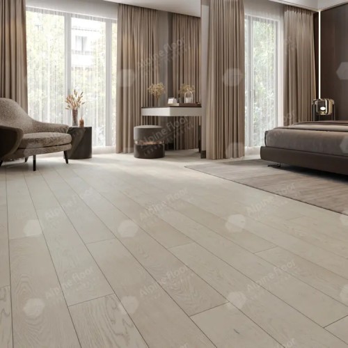 Инженерная доска Alpine Floor Villa Дуб Монблан EW201-09 400-1200×165×12 фото в интерьере