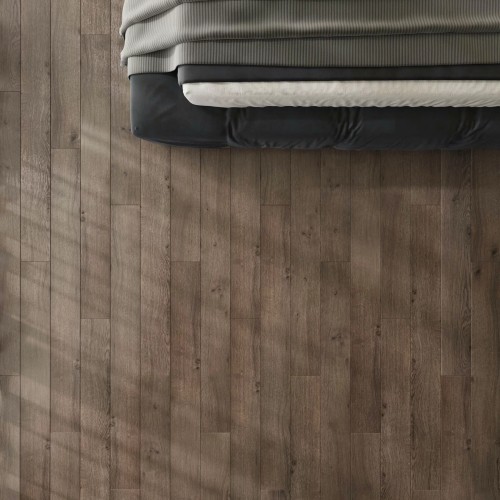 Ламинат AlixFloor Natural Line Дуб кантри темный ALX827 1261×133×12 фото в интерьере