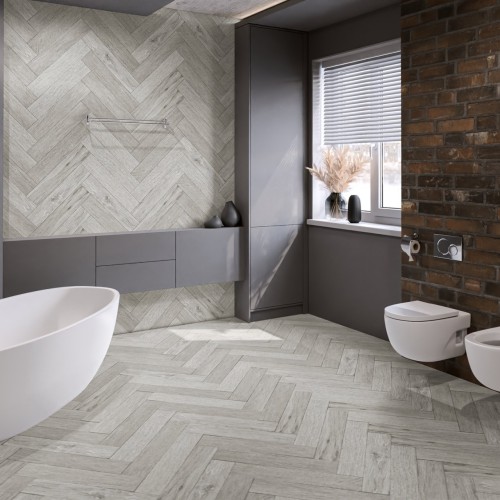 Кварцвиниловая плитка Damy Floor клеевая London LVT Йорк York 191023EL-04-LVT венгерская елка 590×118×2,5