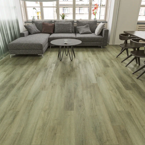 Кварцвиниловый SPC ламинат Home Expert Natural Дуб Вековой лес 2180-01 1220×150×3,5 фото в интерьере