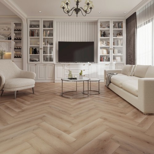 Кварцвиниловый SPC ламинат Evofloor Parguet Click Parquet Oak Nordic Дуб Северный HP 0035 венгерская елка 600×125×4