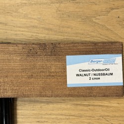 Масло для дерева Berger-Seidle OutdoorOil цвет Walnut / Nussbaum полуматовое 1 л